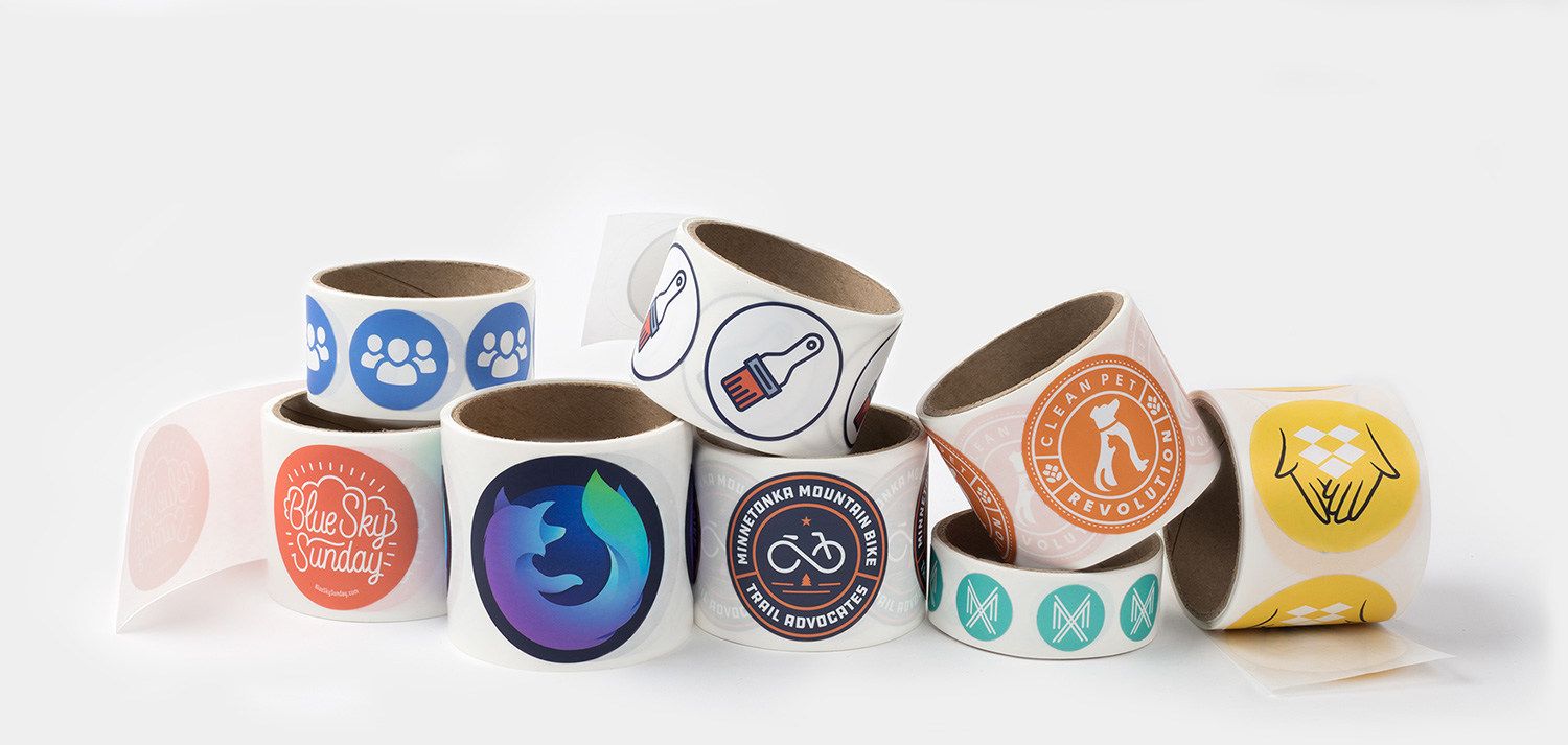 Custom round stickers