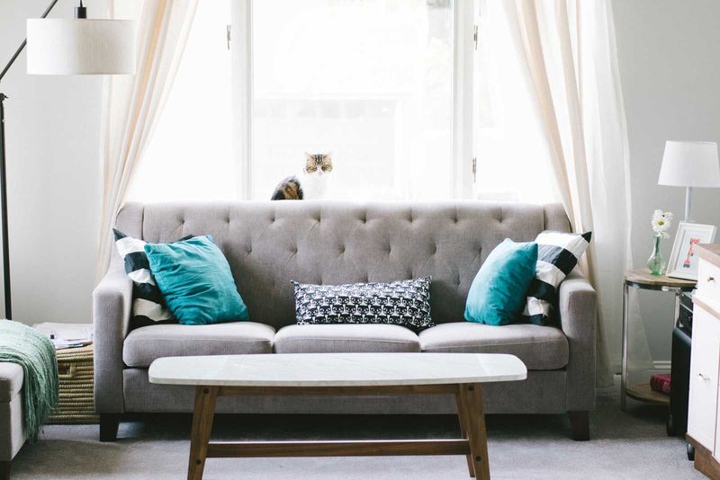 Grey Fabric Sofa